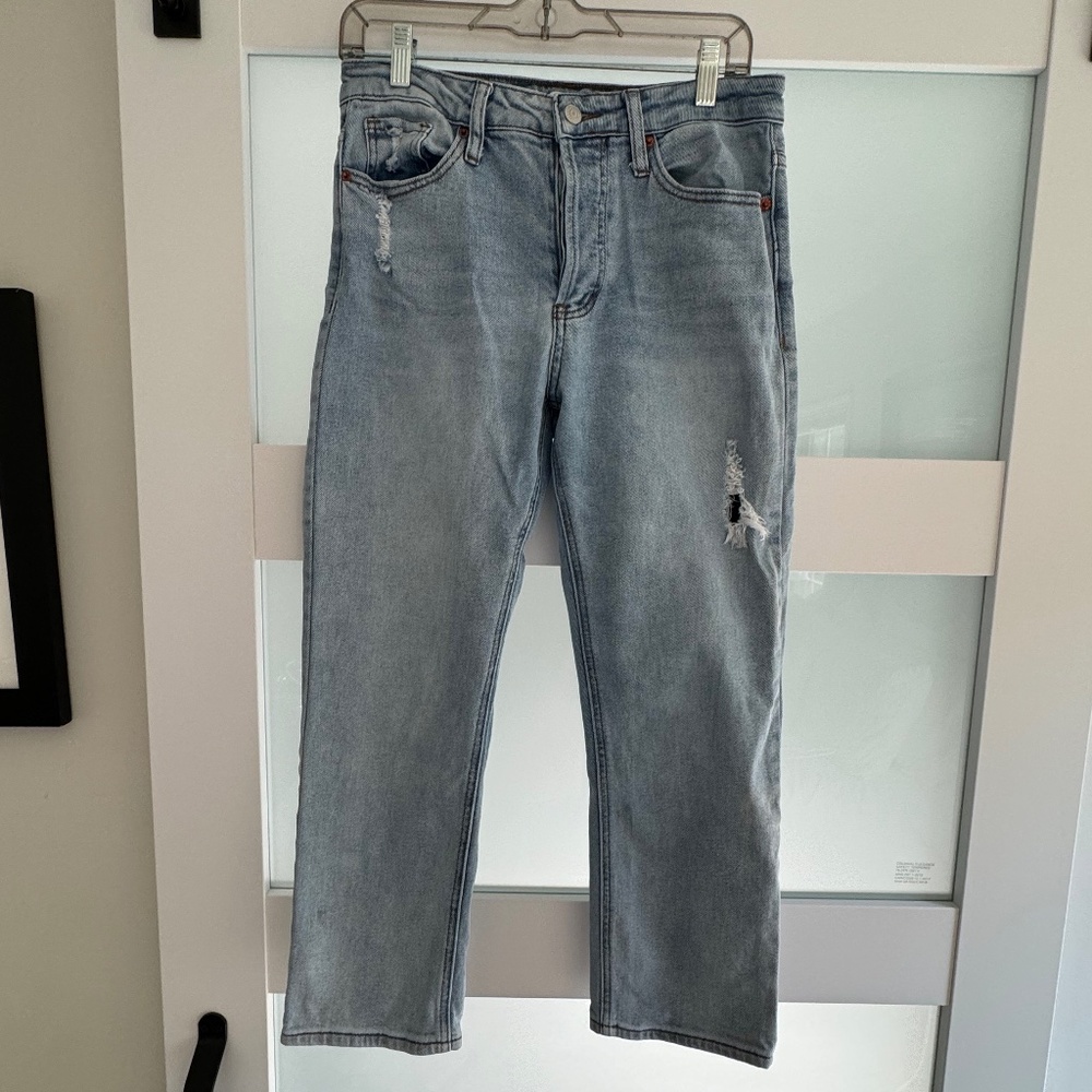 SONG Jeans Timeless Fit 3/26 Button Fly Light Wash Denim.  Women's size 7 W28.